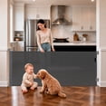 thumbnail image 1 of MONIRIXAR Retractable Baby Gate, 71" Extra Wide Mesh Dog Gate, 34" Tall, Gray, 1 of 12