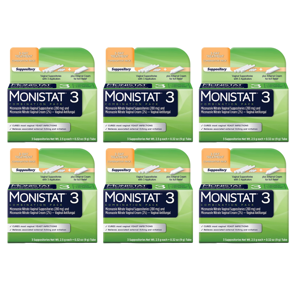 MONISTAT 3Dose Yeast Infection Treatment, 3 Suppository Inserts