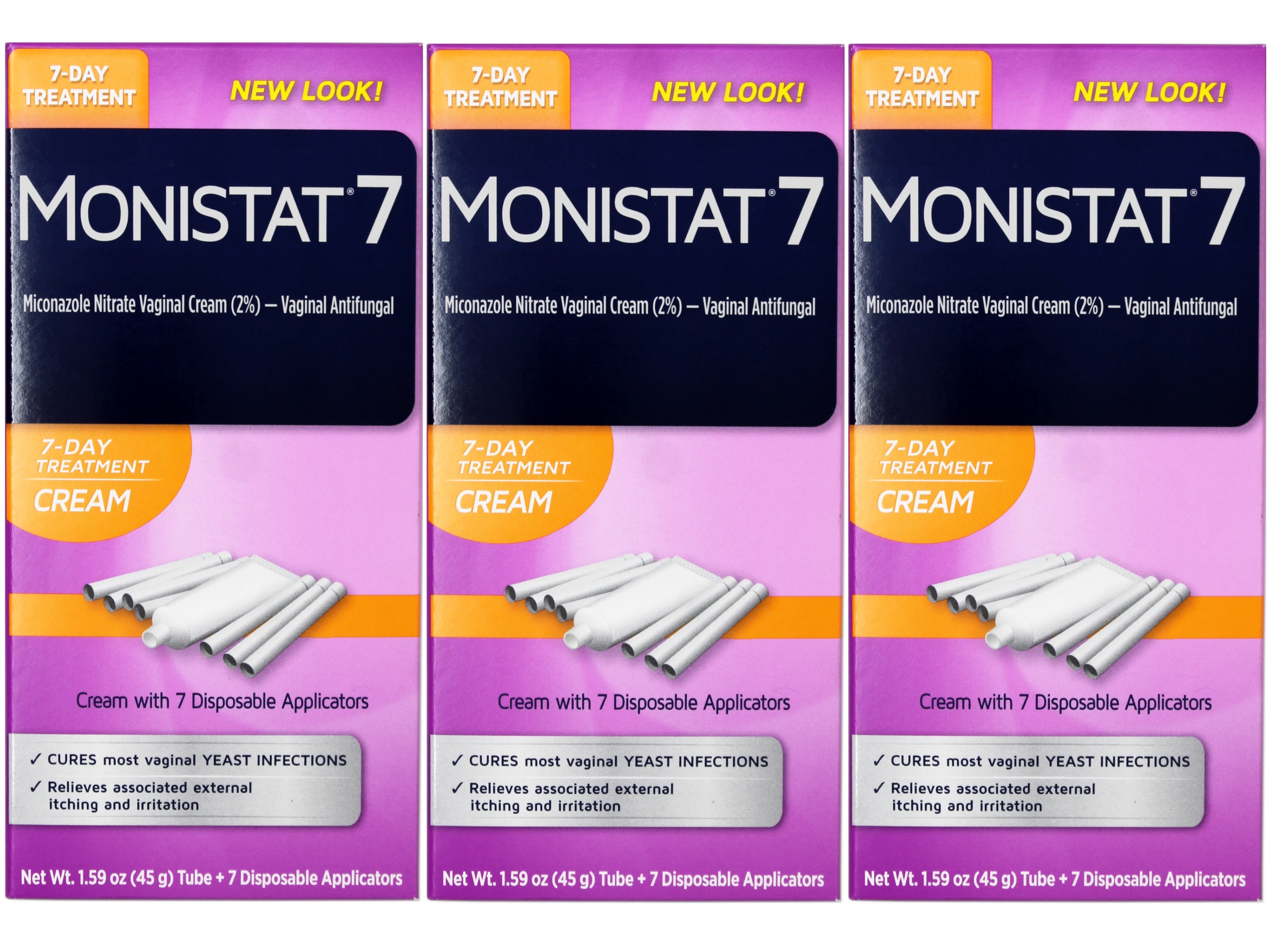 MONISTAT 7 Cream Disposable Applicators 7 Each (Pack of 3)