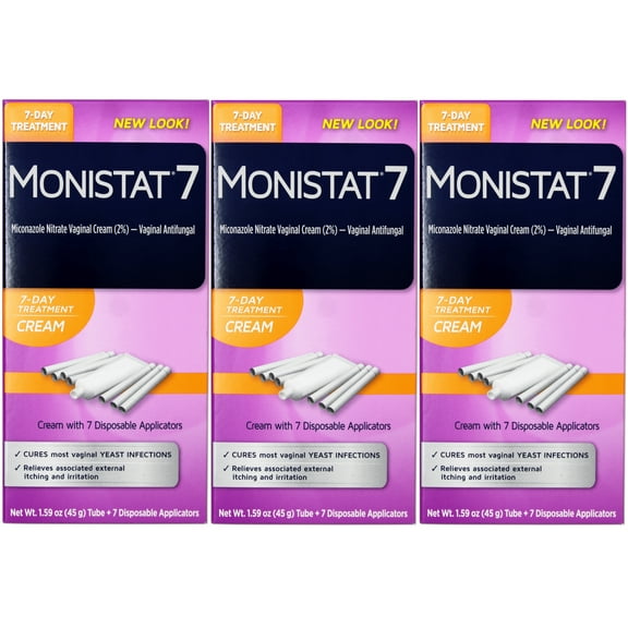 MONISTAT 7 Cream Disposable Applicators 7 Each (Pack of 3)