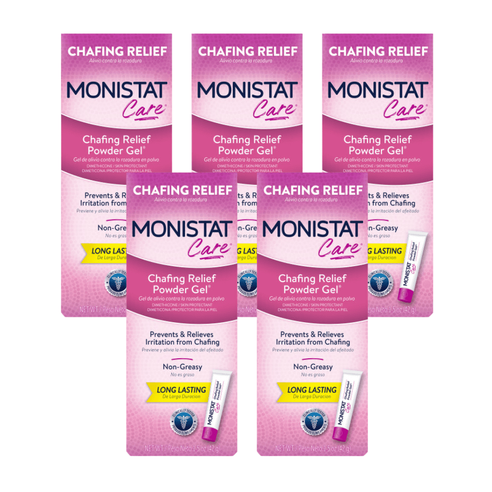 MONISTAT Chafing Relief Powder Gel, 1.5 OZ (Pack 5)