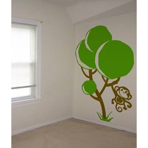 MONKEY IN A TREE CUTE KIDS ROOM WALL ART DECOR DECAL