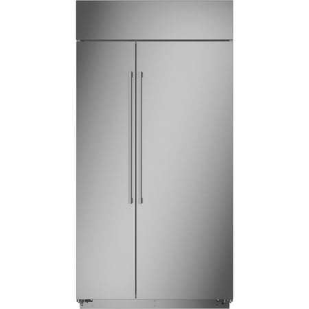Monogram - 25.1 Cu. Ft. Side-by-Side Built-In Smart Refrigerator - Stainless steel