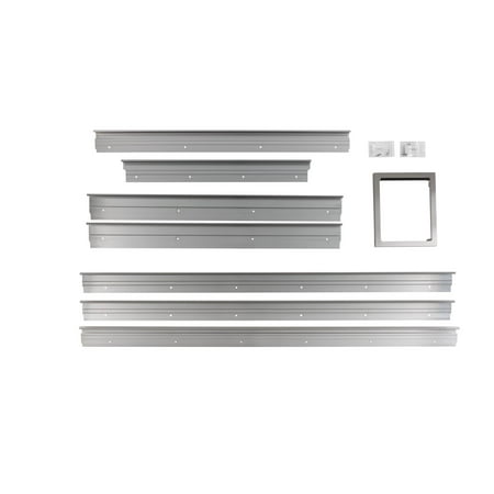 Low Profile Visor Handle Trim Kit for Select Monogram 36" Built-In Refrigerators - Silver