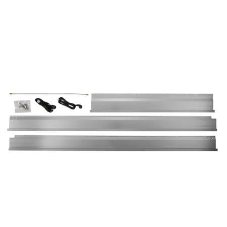 Monogram - 48" Trim Kit for Dual Installed Columns in 24" Deep Cabinets - Silver