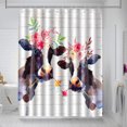thumbnail image 1 of MONOJOY Farmhouse Cow Cloth Waterproof Shower Curtain, 72"L x 72"W, 1 of 6
