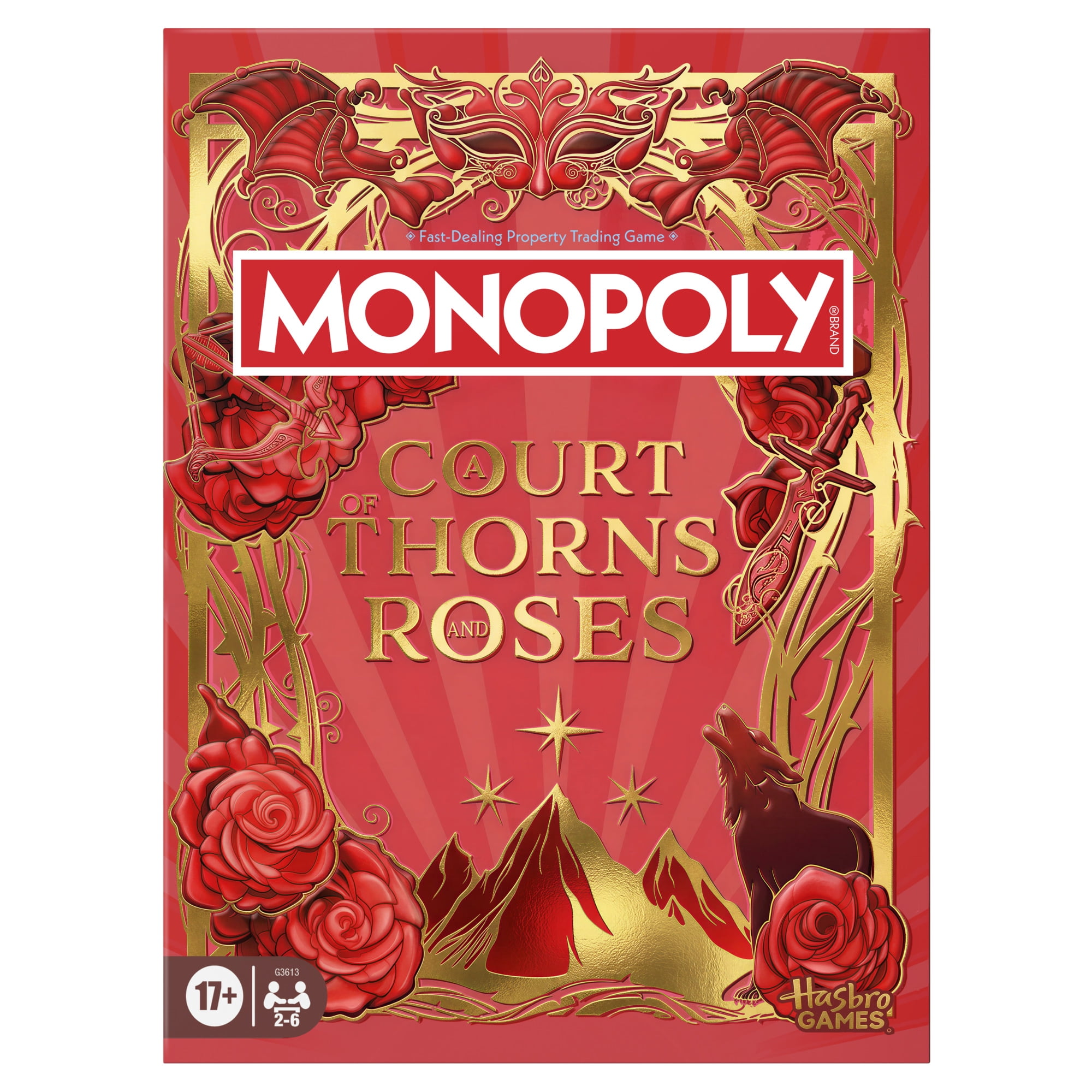 Monopoly: A Court of Thorns and Roses Edition Board Game, Ages 17 and up