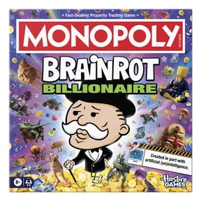 Monopoly Brainrot Billionaire Board Game with AI Slop, Funny Family Games, Ages 8+