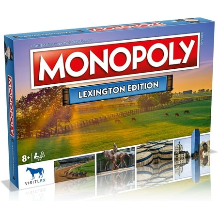 Monopoly Board Game - Lexington Edition: 2-6 Players Family Board Games for Kids and Adults, Board Games for Kids 8 and up, for Kids and Adults, Ideal for Game Night