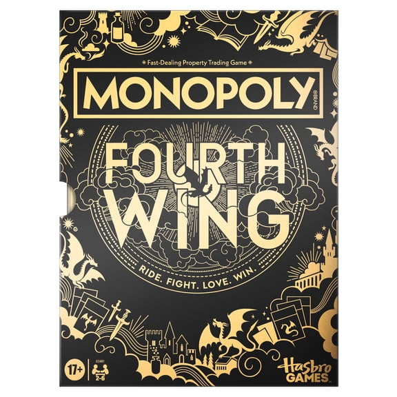 Monopoly Fourth Wing Edition Board Game, Officially Licensed Game for Ages 17+