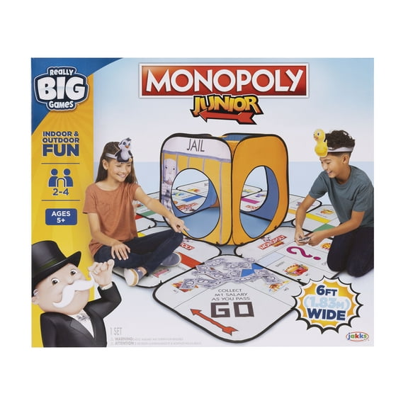 Hasbro's Really Big Monopoly Game Twist and Fold Tent for Indoor or Outdoor Play