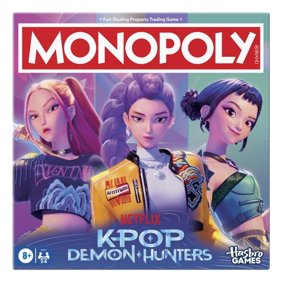 Monopoly: KPop Demon Hunters Edition Board Game, Family Games for Kids and Adults, 8+