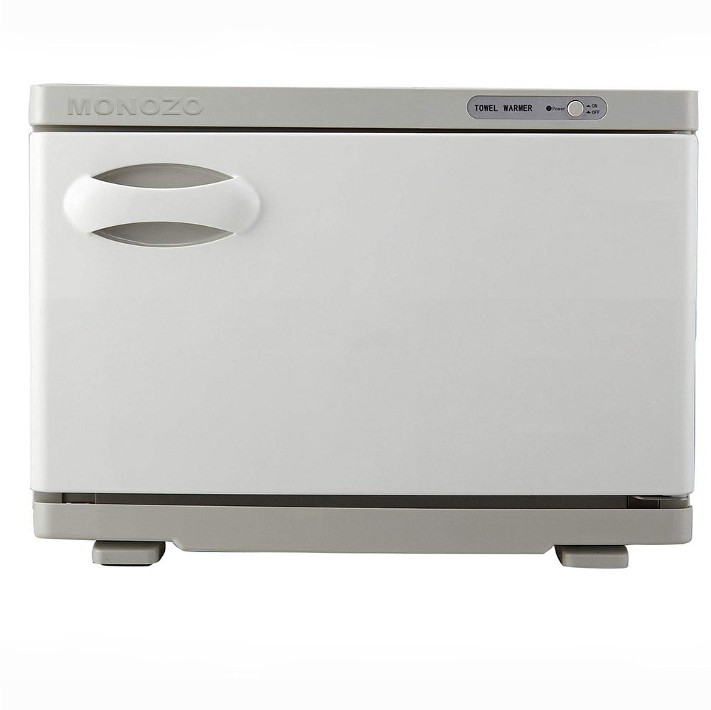 MONOZO Professional Collection Premium Hot Towel Warmer, 23L Extra Large Capacity, Two Stainless Steel Racks, White