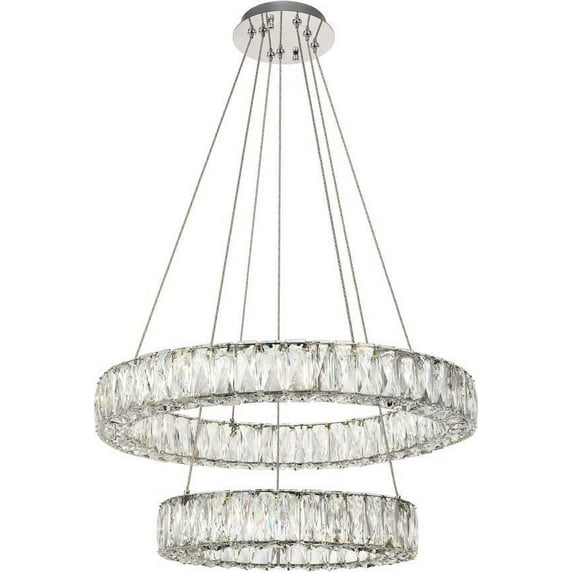 MONROE Pendant Light Transitional Adjustable Hanging Height Chrome Clear Amber