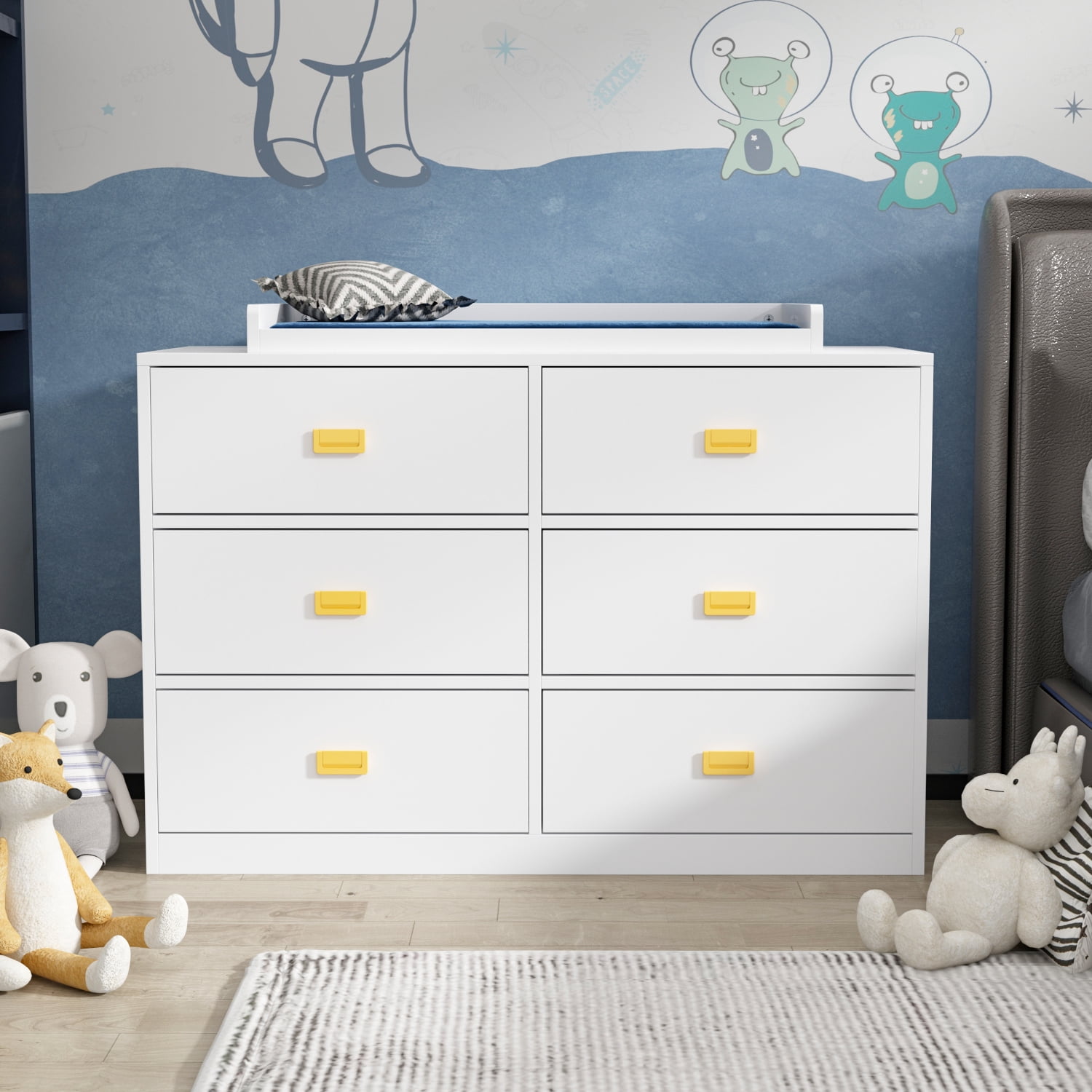 evolur santa fe dresser storm grey Night & Day Secrects 7 Drawer Dresser (All Finishes)