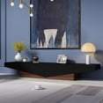 thumbnail image 1 of MONSLIPA Media Console TV Stand - Stylish, with 2 Drawers, Modern Living Room Decor, Black, 1 of 6
