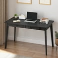 thumbnail image 1 of MONSLIPA Writing Study Table with 2 Drawers, Cumputer Desk for Home Office, Black, 47.2"*21.7", 1 of 6