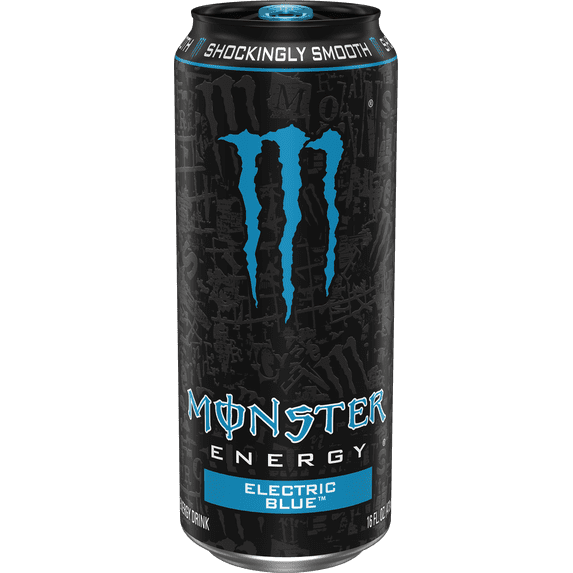 Monster Energy, Electric Blue, Energy Drink, 16 fl oz, Can