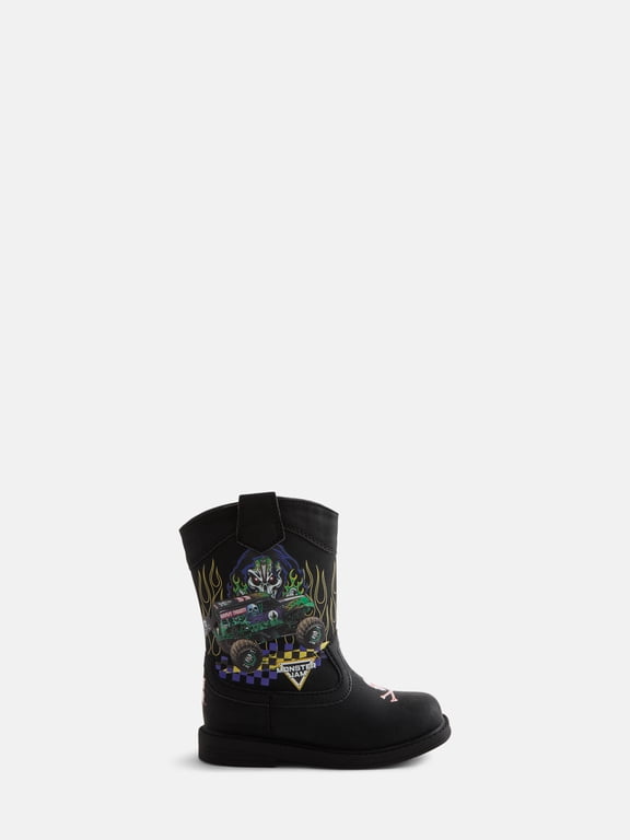 Grave Digger Toddler Boys Western Boots