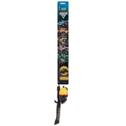 Kid Casters Monster Jam Youth Fishing Pole and Reel Combo Kit with Pre-Spooled Reel