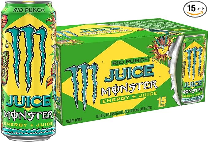 Rio❤︎︎ MONSTER JUICE RIO PUNCH 24CT 16OZ - Walmart.com
