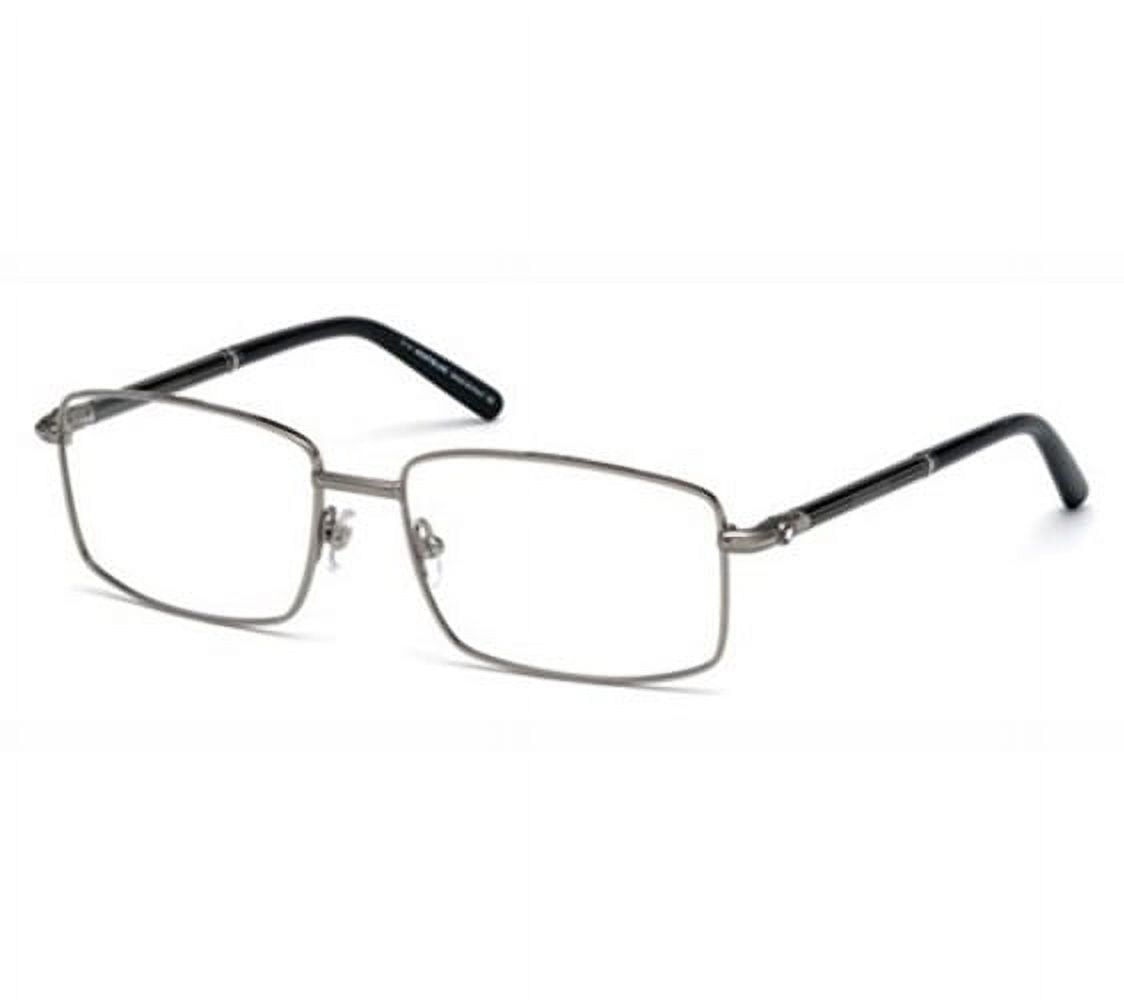 MONT BLANC Eyeglasses MB0531 014 shiny light ruthenium/clear 