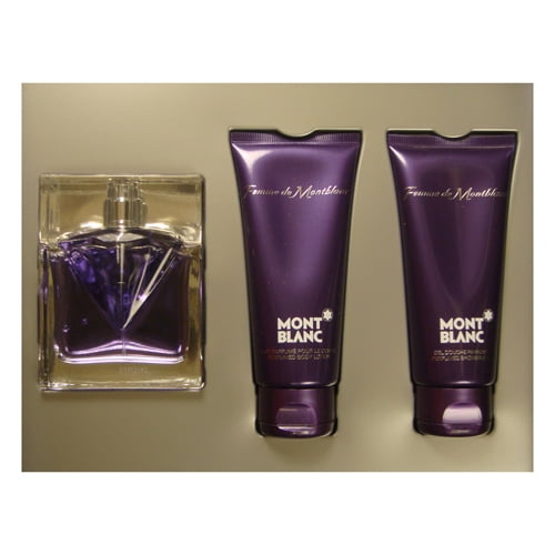 MONT BLANC FEMME WOMEN 3 PIECE GIFT SET - 2.5 OZ EAU DE TOILETTE SPRAY by MONT BLANC