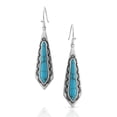 thumbnail image 1 of Montana Silversmiths Women's Southwest Turquoise Stream Earrings - ER5254 One Size, 1 of 3