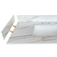 thumbnail image 1 of MONTARY 22 Inch Sidesplash , Bathroom Vanity Top with Backsplash ,4" Height Backsplash, for Vanity Top, Carrara white with veins, 1 of 4