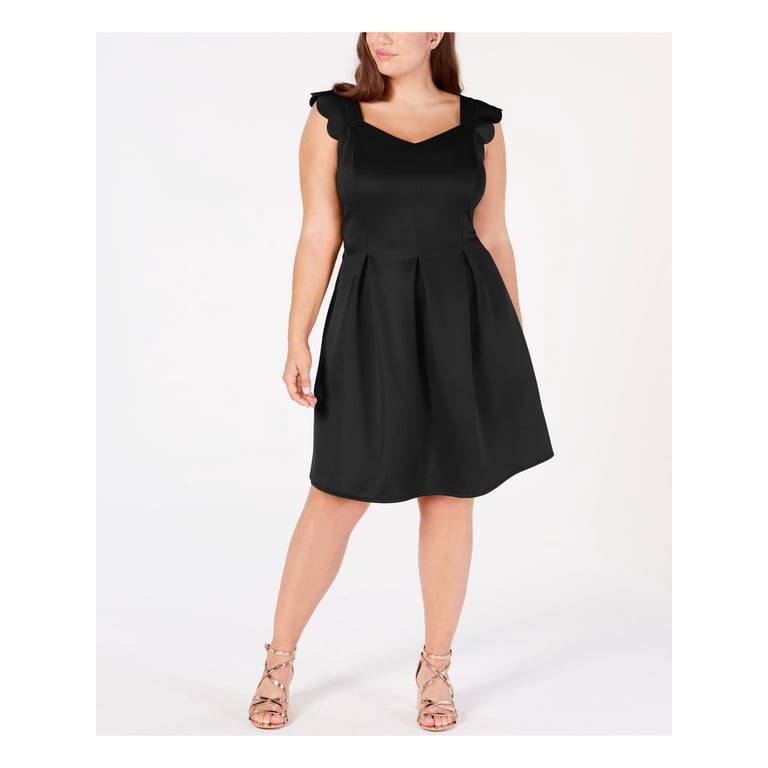 cocktail and sangeet dress Ever-Pretty Deep V-Neck Chiffon Ruffle Sleeve Budget Bridesmaid lightweight skirt Little Red Dress Casual Wear Dress Size:48 Reg