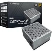 MONTECH Century II - 550W High-End ATX Gaming Power Supply - 80 Plus Gold Efficiency - Fully Modular - ATX 3.1 Ready - Zero RPM Low -