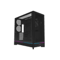 thumbnail image 1 of MONTECH HS01, ATX Mid-Tower PC Case, Gaming PC, High-Airflow, Reversible Layout, Mesh Front Panel, Sink-in Design, Toolless Panels, Black, 1 of 15