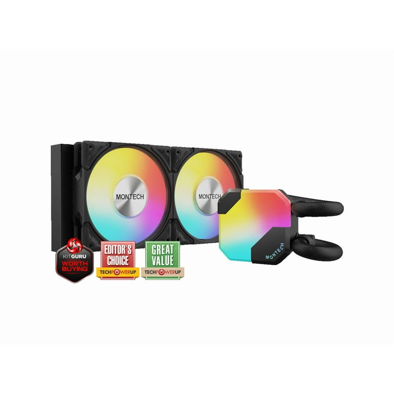 MONTECH HYPERFLOW HyperFlow ARGB 240 AIO CPU Liquid Cooler Black