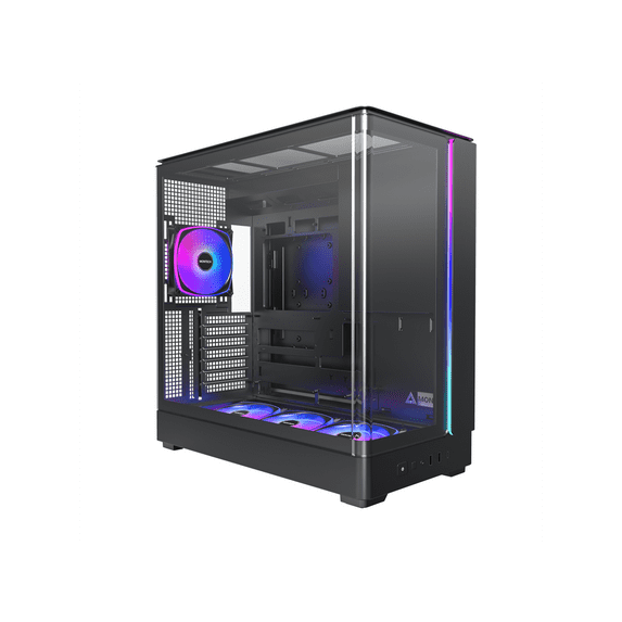 MONTECH KING 45 PRO KING45PB ATX PC Case, Curved Panoramic Glass, 4 ARGB PWM Fan Pre-Installed