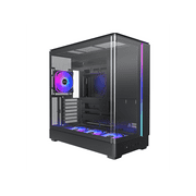 MONTECH KING 45 PRO KING45PB ATX PC Case, Curved Panoramic Glass, 4 ARGB PWM Fan Pre-Installed