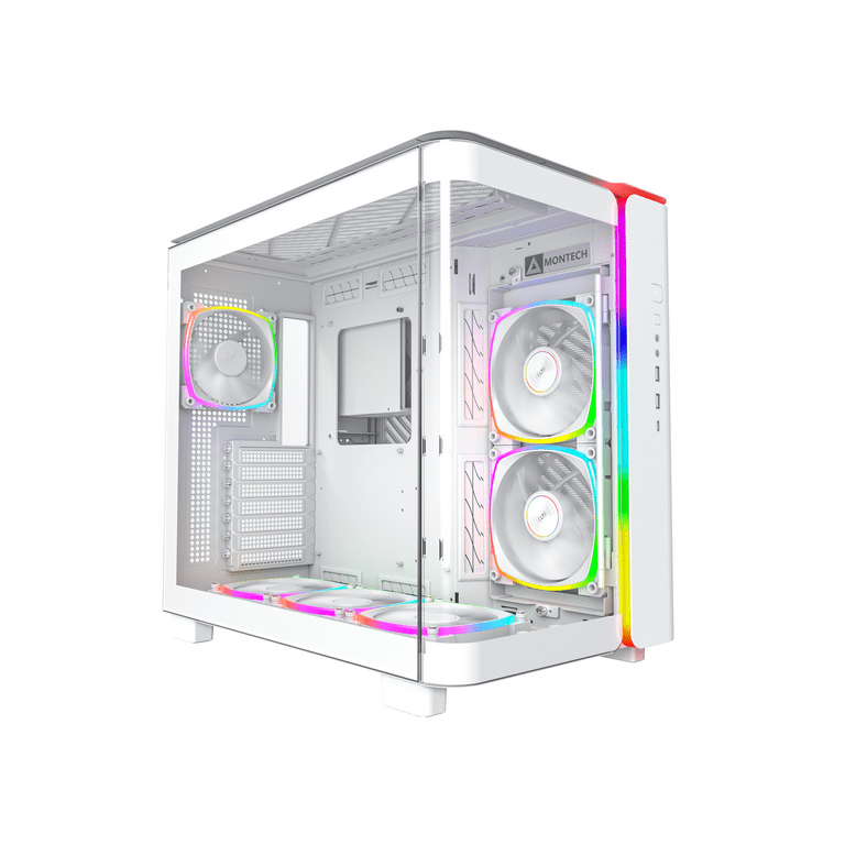 MONTECH KING 95 PRO ホワイト ファン付 MONTECH KING 95 PRO ATX Mid-Tower PC Case, High-Airflow, Toolless