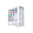 thumbnail image 1 of MONTECH X5- ATX Mid-Tower Gaming PC Case, High Airflow, 3x 140mm and 1x 120mm ARGB Fans Pre-installed, Glass Side Panel, Carbon Print Accents, GPU Holder Included, White, 1 of 8