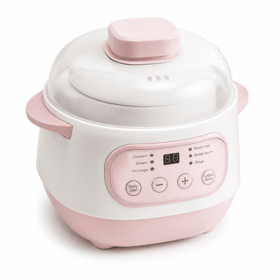 MONTERA 2026 New 1L Large Capacity Mini Slow Cooker Anti-Dry Burn Easy Operation Electric Smart Ceramic Soup Porridge Cooker Multifunction Cooking Pot