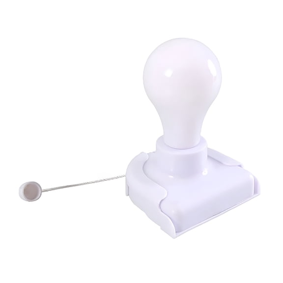 MONTERA 2026 New Battery Operated Light Bulb, Portable Wireless Led Closet Light Bulb, Self Adhesive Wall Mounted Light Fixture with Pull Chain for Kitchen Bedroom Living Room Cabinet