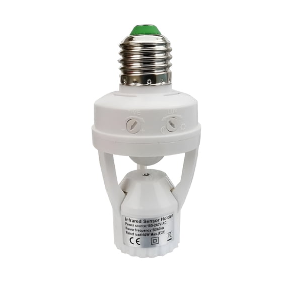 MONTERA 2026 New Light Socket Adapter,Screw-In Motion Sensor Bulb Holder for Indoor/Outdoor Use - Automatic Light Control for Existing E26/E27 Bulbs - Perfect for Basement,Garage,Outdoor Lighting