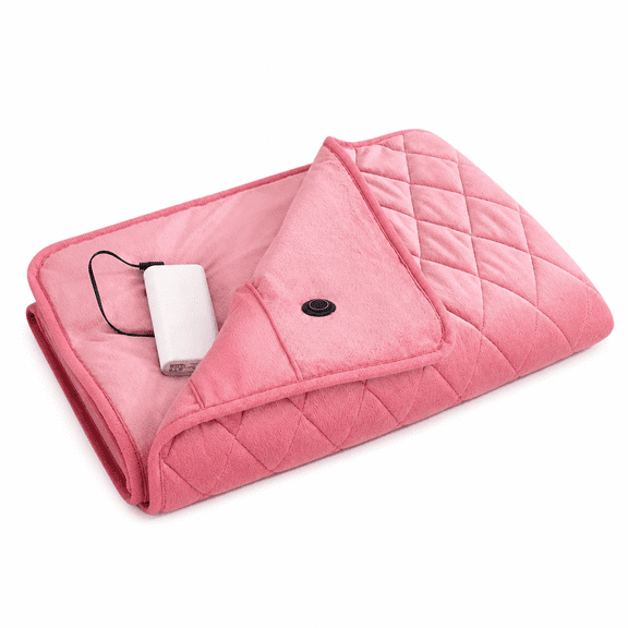 MONTERA 2026 New Portable Usb Heated Blanket Battery Operated,Usb Heated Shawl,Heated Blanket 55X40 Flannel Cordless Heated Blanket Heated Robe with Timer Function 3 Heat Settings for Home Office