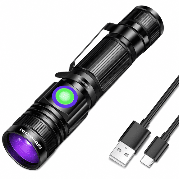 MONTERA 2026 New Uv Black Light Flashlight 395Nm - Rechargeable Usb Woods Lamp,Powerful Mini Ultraviolet Led Blacklight Flashlights - Resin Curing,Detector for Pet/Cat/Dog Urine,Stains,Scorpions