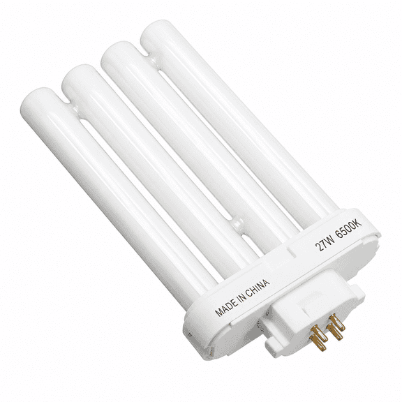 MONTERA 27W 4 Pin Quad Tube Energy Saving Compact Fluorescent Light Bulb 6500K 4 Rows Light Bulb