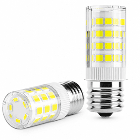 MONTERA 2Pack Kei D28A Kel2811 5304517886 5304498578 Kei D28M Kel 2815 Refrigerator Led Light Bulb Replacement Ac100-265V 3.8W E17 Intermediate Base Freezer Led Lamp,Cool White 6000K