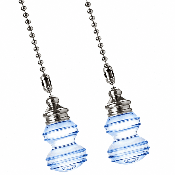 MONTERA 2Pcs Ceiling Fan Pull Chain,Ceiling Fan Pull Chain Extender,Pull Chains for Ceiling Fans and Lights,Light Pull Chain with 21"es 3mm Diameter Ball Beaded Chain