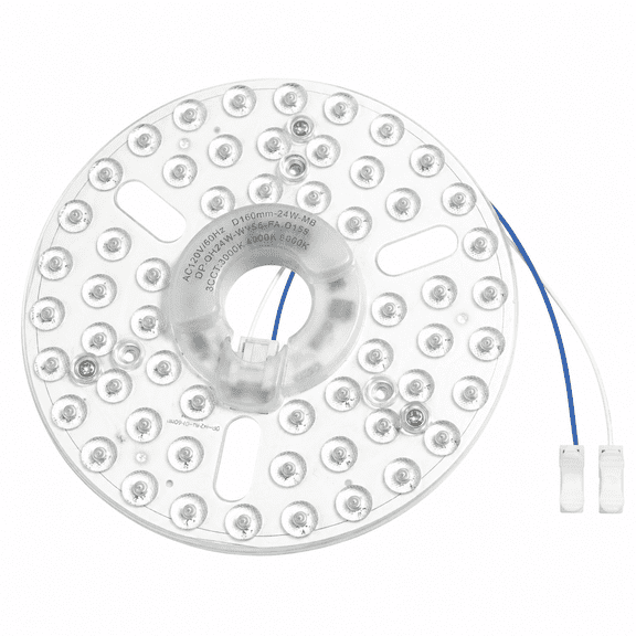 MONTERA 6.3" Ceiling Fan LED Light Panel Replacement Retrofit Kit 2200LM Bright 3CCT 3000K 4000K 6000K Daylight Dimmable 120V 24W PCB Board,Magnetic or Screw Easy Install in 5min to Reilluminate