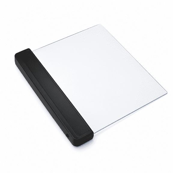 MONTERA Flat Book Light for Reading in Bed at Night,LED Light Wedge Eyes,Clear LED Book Full Page Light Illuminator Panel Plate Lamp