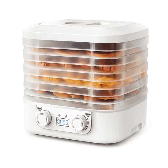 MONTERA Food Freeze Dryer Machine for Home,Dryer Machine for Candy and Snacks,Adjustable Timer Food Dehydrator Machine with 360 Airflow and Temperature Control for Meat Fruits Vegetables (White)