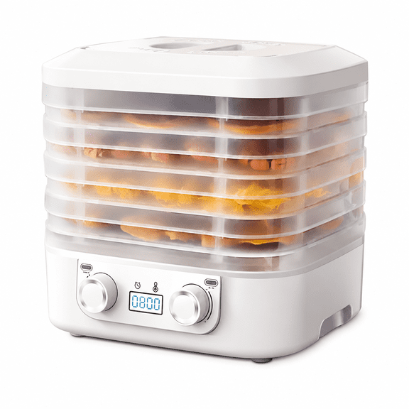 MONTERA Food Freeze Dryer Machine for Home,Dryer Machine for Candy and Snacks,Adjustable Timer Food Dehydrator Machine with 360 Airflow and Temperature Control for Meat Fruits Vegetables (White)