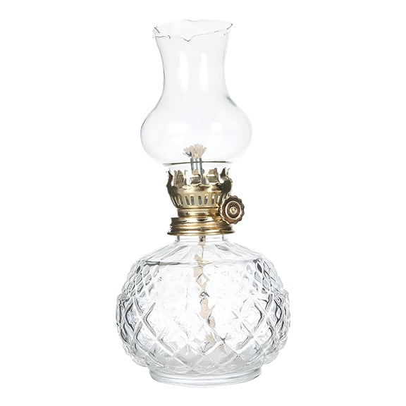 MONTERA Glass Kerosene Indoor Retro Classic Burning Lights Oil Lamp For Home Bedroom Table Decorations Emergency Use
